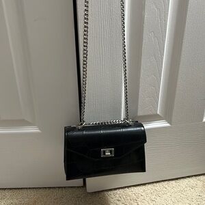 Charles and keith black crossbody bag